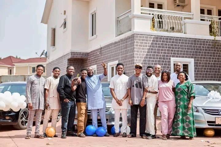 Giving No Dey Tire Moses Bliss As He Surprises Team Members With New Cars